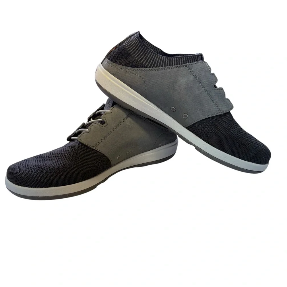 OluKai Makia Ulana Sneakers Mesh Breathable Lightweight Grey Black Mens Size 9